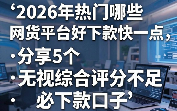 2026年热门哪些网货平台好下款快一点,分享5个无视综合评分不足必下款口子