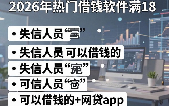 2026年热门借钱软件满18,罗列五个失信人员可以借钱的网贷app