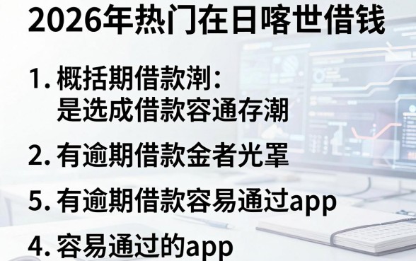 2026年热门在日喀则借钱，概括5个有逾期借款容易通过的app
