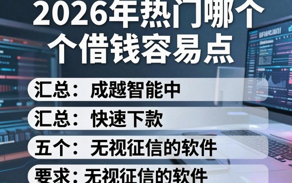 2026年热门哪个借钱容易点，汇总五个快速下款无视征信的软件