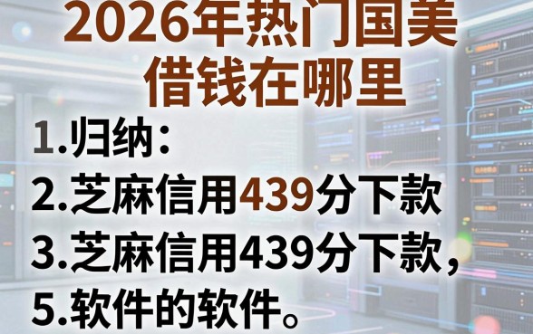 2026年热门国美借钱在哪里,归纳五个芝麻信用439分下款的软件