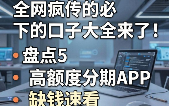全网疯传的必下的口子大全来了！盘点5款高额度分期APP，缺钱速看
