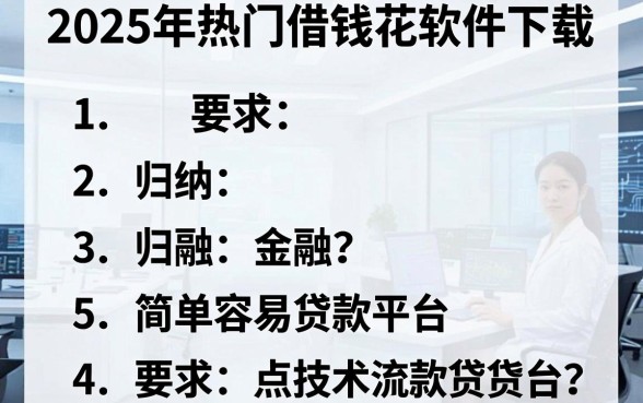 2025年热门借钱花软件下载,归纳5个简单容易贷款平台