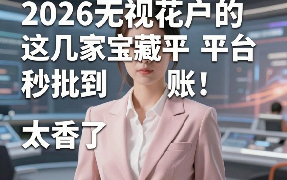 2026无视花户的口子来了！这几家宝藏平台秒批到账，太香了！