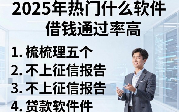 2025年热门什么软件借钱通过率高，梳理五个不上征信报告的贷款软件