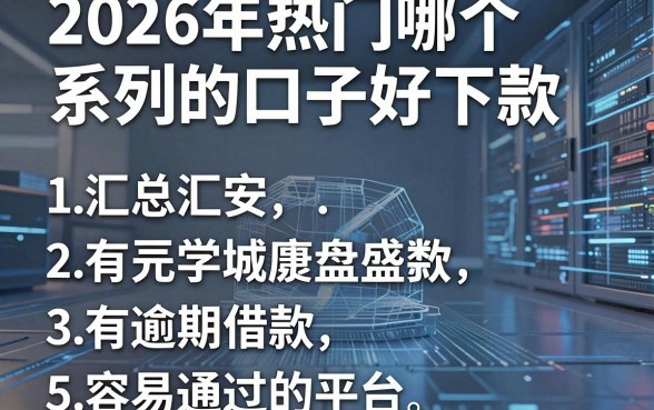 2026年热门哪个系列的口子好下款,汇总五个有逾期借款容易通过的平台