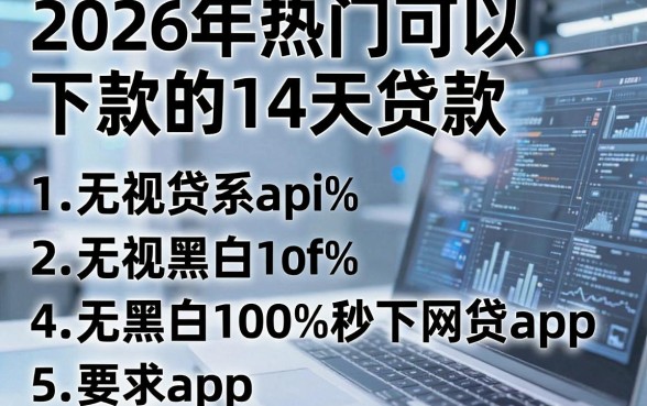2026年热门可以下款的14天贷款,梳理5个无视黑白100%秒下网贷app