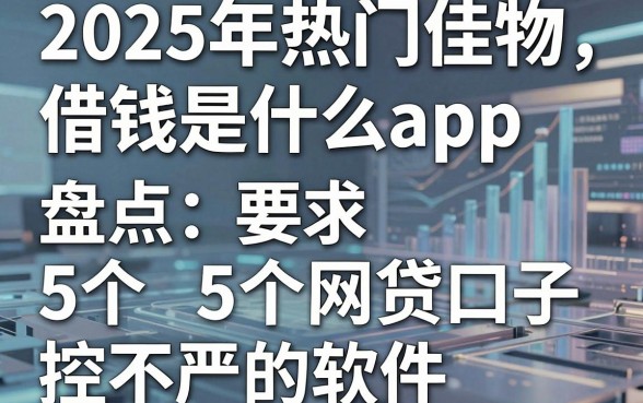 2025年热门佳物借钱是什么app，盘点5个网贷口子风控不严的软件