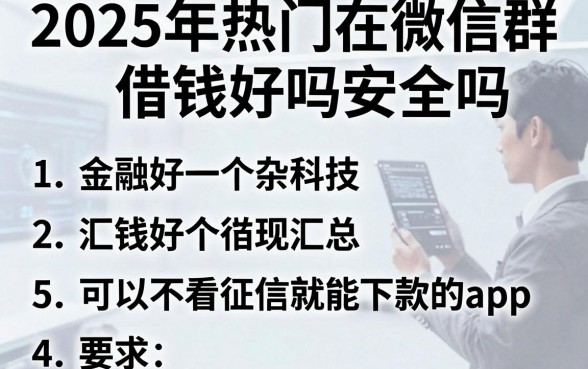 2025年热门在微信群借钱好吗安全吗，汇总5个可以不看征信就能下款的app
