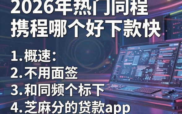 2026年热门同程携程哪个好下款快,概括5个不用面签和芝麻分的贷款app