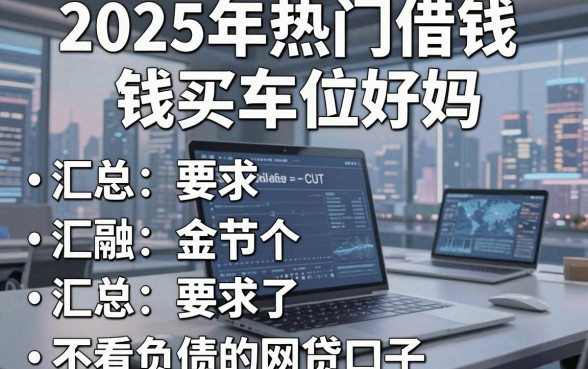 2025年热门借钱买车位好吗,汇总五个不看负债的网贷口子
