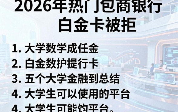 2026年热门包商银行白金卡被拒，总结五个大学生可以使用的平台