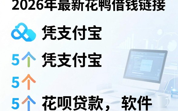 2026年最新花鸭借钱链接,整合5个凭支付宝花呗贷款的软件