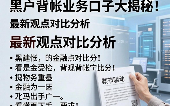 黑户背帐业务口子大揭秘!最新观点对比分析,看懂再下手!