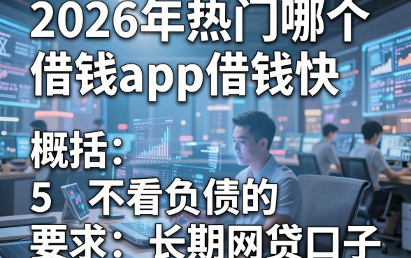 2026年热门哪个借钱app借钱快，概括5个不看负债的长期网贷口子