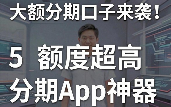 大额分期口子来袭！5款额度超高的分期APP神器独家揭秘