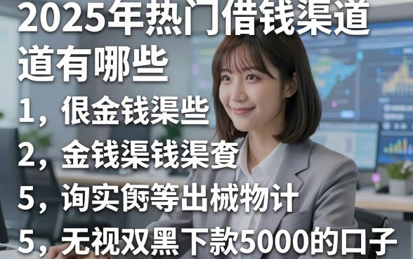 2025年热门借钱渠道有哪些,概括5个无视双黑下款5000的口子