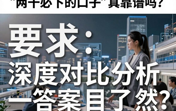 “两千必下的口子”真靠谱吗？深度对比分析后答案一目了然！