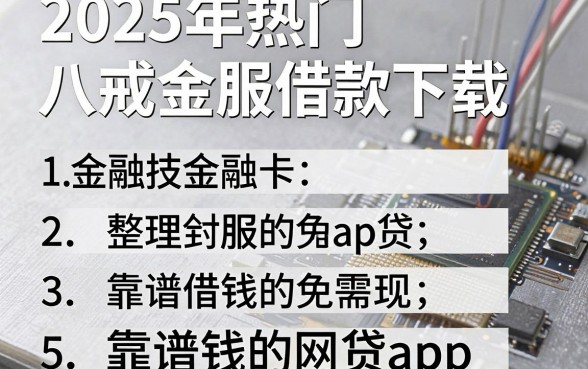2025年热门八戒金服借款下载,整理五个靠谱借钱的网贷app