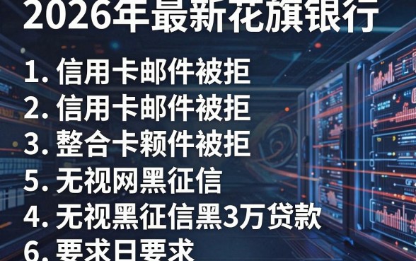 2026年最新花旗银行信用卡邮件被拒,整合5个无视网黑征信黑3万贷款