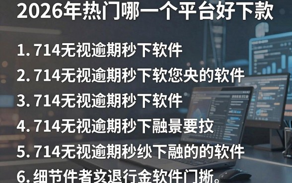 2026年热门哪一个平台好下款，罗列5个714无视逾期秒下的软件