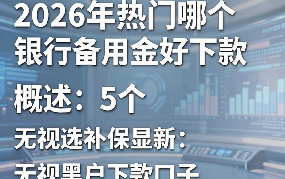 2026年热门哪个银行备用金好下款,概括五个5个无视黑户下款口子