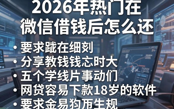 2026年热门在微信借钱后怎么还,分享五个网贷容易下款18岁的软件