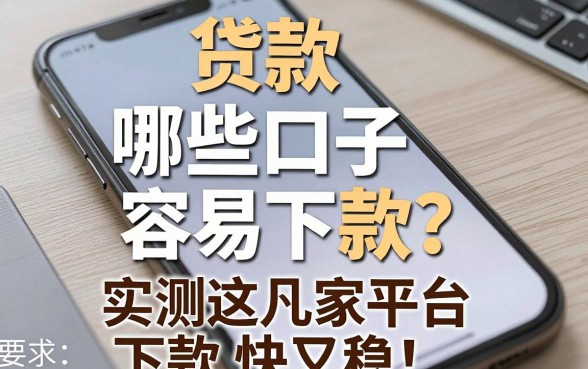手机贷款哪些口子容易下款?实测这几家平台下款快又稳!