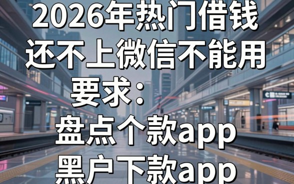 2026年热门借钱还不上微信不能用，盘点五个黑户下款app