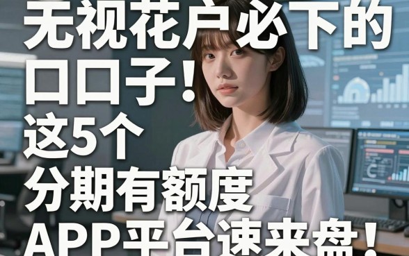 无视花户必下的口子!这5个分期有额度APP平台速来盘