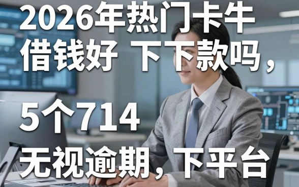 2026年热门卡牛借钱好下款吗，梳理5个714无视逾期秒下的平台