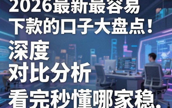 2026最新最容易下款的口子大盘点!深度对比分析,看完秒懂哪家稳