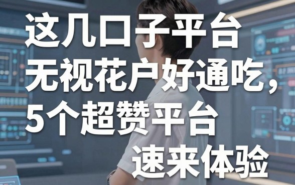 这几口子平台无视花户好通吃，5个超赞平台速来体验！