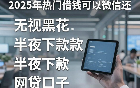 2025年热门借钱可以微信还，整合五个无视黑花半夜下款的网贷口子