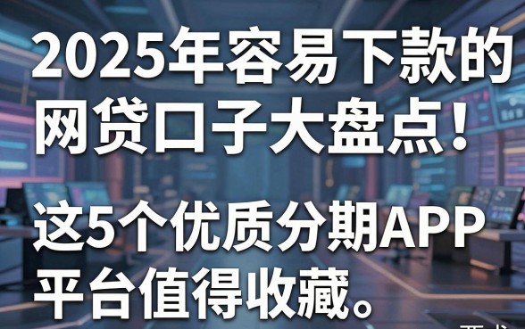 2025年容易下款的网贷口子大盘点！这5个优质分期APP平台值得收藏