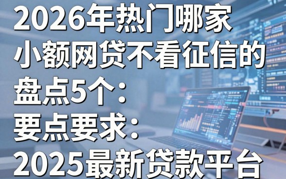 2026年热门哪家小额网贷不看征信的，盘点5个2025最新贷款平台