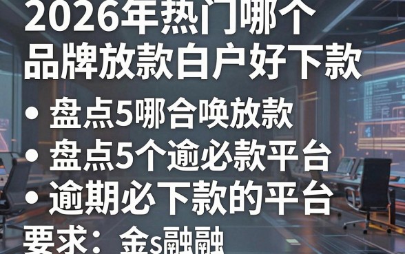 2026年热门哪个品牌放款白户好下款,盘点5个逾期必下款的平台