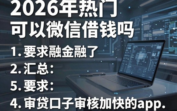 2026年热门可以微信借钱吗,汇总5个审贷口子审核加快的app
