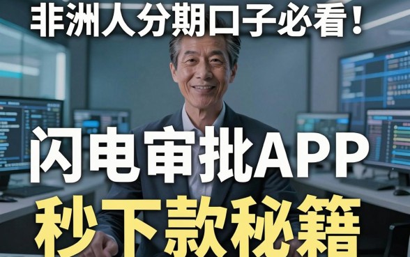 非洲人分期口子必看！这几家闪电审批APP秒下款秘籍曝光
