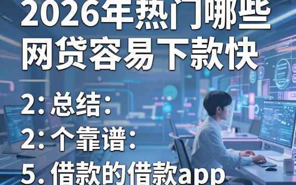 2026年热门哪些网贷容易下款快，总结5个靠谱的借款app