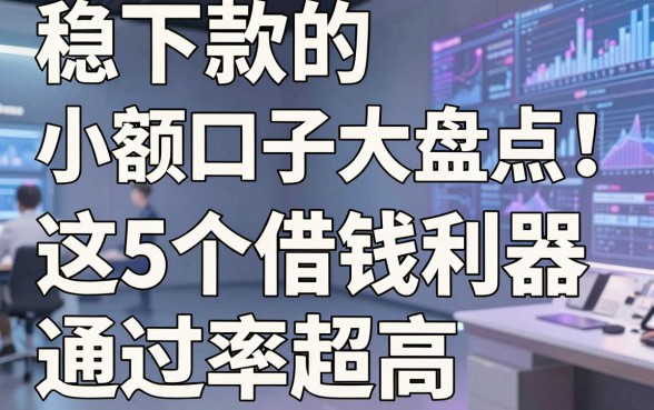 稳下款的小额口子大盘点！这5个借钱利器通过率超高