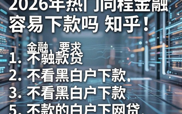 2026年热门同程金融容易下款吗知乎,归纳5个不看黑白户下款的网贷