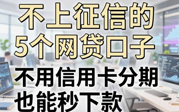 不上征信的5个网贷口子,不用信用卡分期也能秒下款!