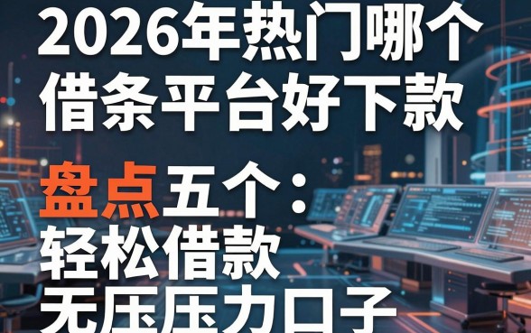 2026年热门哪个借条平台好下款,盘点五个轻松借款无压力口子