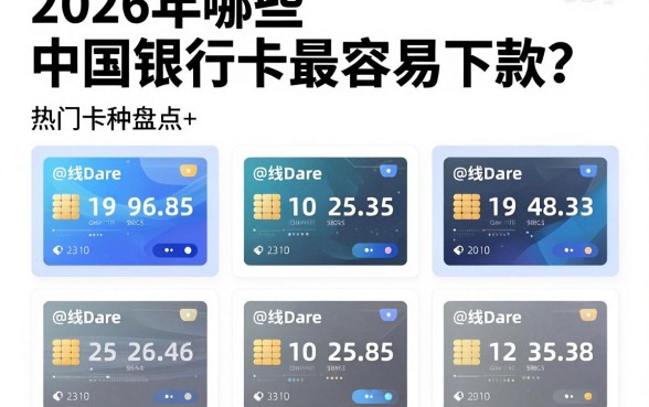 2026年哪些中国银行卡最容易下款?热门卡种盘点+观点对比分析!