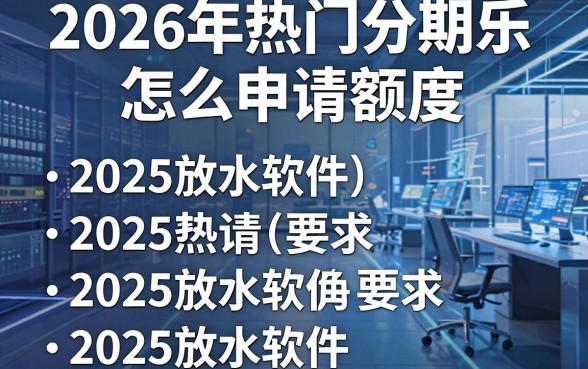2026年热门分期乐怎么申请额度,汇总五个2025放水软件