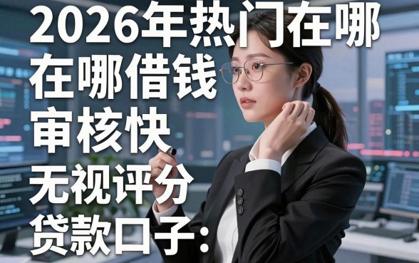 2026年热门在哪借钱审核快，整合五个无视评分的贷款口子