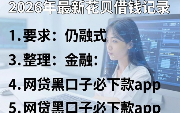 2026年最新花贝借钱记录,整理5个网贷黑口子必下款app