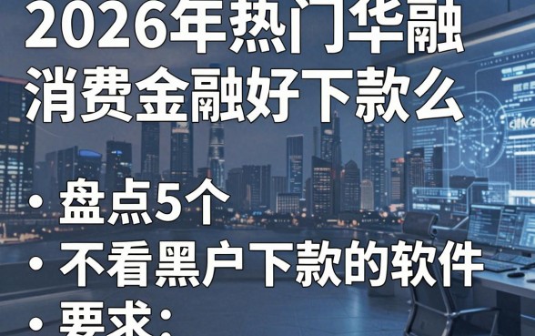 2026年热门华融消费金融好下款么,盘点5个不看黑户下款的软件