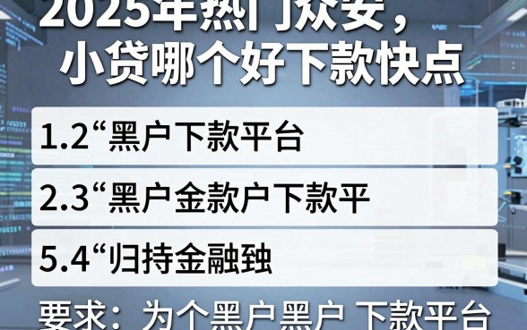2025年热门众安小贷哪个好下款快点,归纳5个黑户下款平台